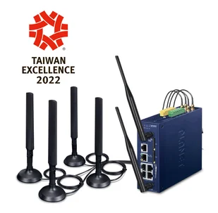 PLANET Industrial 5G NR Cellular gateway/kontroler 10, 100, 1000 - Routery - miniaturka - grafika 1