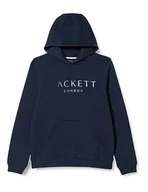 Bluzy dla chłopców - Hackett London Chłopięca bluza z kapturem Hackett, Niebieski (granatowy), 11 Lat - miniaturka - grafika 1