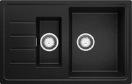 Zlewozmywaki - Zlew BRANDE LINK DUAL 780-60 BLACK METALLIC (czarny metalik) - miniaturka - grafika 1
