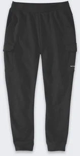Spodnie Dresowe Carhartt Force Sweatpants BLACK - Spodnie sportowe męskie - miniaturka - grafika 1