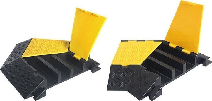 VB Próg kablowy, narożnikowy z trzema kanałami wym. 500x385x70 mm