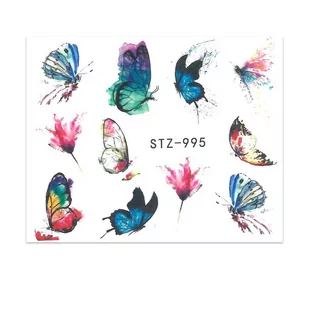 Naklejki wodne do paznokci STZ 995 - Ozdoby do paznokci - miniaturka - grafika 1