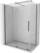 Kabiny prysznicowe - Mexen Velar kabina prysznicowa rozsuwana 160x90 cm, transparent, gun gray szczotkowany - 871-160-090-01-66 - miniaturka - grafika 1