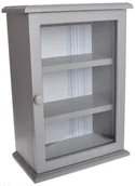 Witryny - Szafka witryna wisząca szara - miniaturka - grafika 1