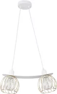 Lampy sufitowe - Sigma Regge lampa wisząca 2-punktowa biała/złota 31855 - miniaturka - grafika 1