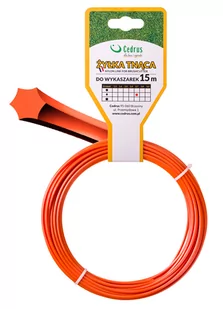 Żyłka tnąca 2.7/15m k gwiazdka pomarańcz IN005296Y - OFICJALNY DYSTRYBUTOR - AUTORYZOWANY DEALER CEDRUS - Akcesoria do kos i kosiarek - miniaturka - grafika 2