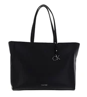 Torebki damskie - Calvin Klein Torba Tote Bag Damska Ck Must Shopper Medium z Zipkiem, Czarny (Ck Black), Czarny (Ck Black), Jeden rozmiar, Czarny - miniaturka - grafika 1