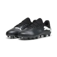 Piłka nożna - Młodzieżowe buty piłkarskie FUTURE 7 PLAY FG/AG PUMA Black White - miniaturka - grafika 1