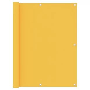 vidaXL Parawan balkonowy, żółty, 120x600 cm, tkanina Oxford vidaXL - Parawany - miniaturka - grafika 1