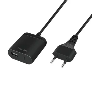 LogiLink PA0256 ładowarka do urządzeń przenośnych Uniwersalne Czarny Prąd przemienny Wewnętrzna - Ładowarki do telefonów - miniaturka - grafika 1