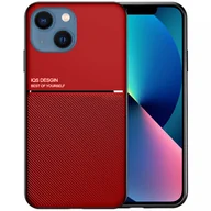 Etui i futerały do telefonów - Etui IPHONE 13 Nexeri Biznes Magnetyczne czerwone - miniaturka - grafika 1