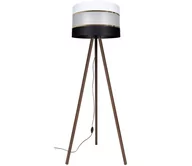 Lampy stojące - Lampa podłogowa CORAL 1xE27/60W/230V brązowy/czarny/biały/złoty - miniaturka - grafika 1