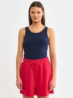 Koszulki i topy damskie - BIG STAR Top w kolorze granatowym - miniaturka - grafika 1