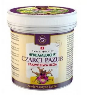 HERBAMEDICUS SP. Z O.O. CZARCI PAZUR z rutyną i ziołami balsam 250 - Suplementy diety HERBAMEDICUS SP. Z O.O. CZARCI PAZUR z rutyną i ziołami balsam 250 - Suplementy diety - miniaturka - grafika 1