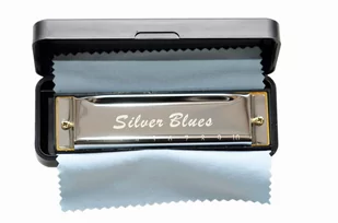 Harmonijka ustna SILVER BLUES Diatoniczna G - Inne instrumenty muzyczne - miniaturka - grafika 1