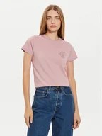 Koszulki i topy damskie - Lee T-Shirt Small Logo 112355197 Różowy Regular Fit - miniaturka - grafika 1