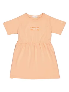 Calvin Klein Sukienka w kolorze pomarańczowym - Sukienki - miniaturka - grafika 1