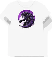 Koszulki i topy damskie - Koszulka damska biała z nadrukiem fioletowego bohatera M - miniaturka - grafika 1