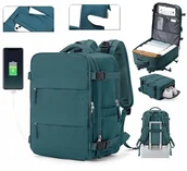 Plecaki - Plecak Pako Bagaż Podręczny do Samolotu Wizzair Rayanair 40x20x25 Usb T500 - miniaturka - grafika 1