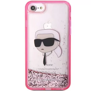 Karl Lagerfeld KLHCI8LNKHCP iPhone 7/8/ SE 2020/2022 różowy/pink hardcase Glitter Karl Head - Etui i futerały do telefonów - miniaturka - grafika 3