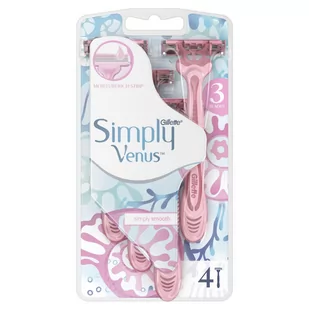 Gillette Procter&Gamble Simply Venus 3 Maszynki jednorazowe do golenia 4 sztuki - Maszynki do golenia i wkłady - miniaturka - grafika 1