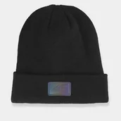 Czapki damskie - Czapka Damska 4F Zimowa Dwuwarstwowa Czarna ACAPF301 Czarny M - miniaturka - grafika 1