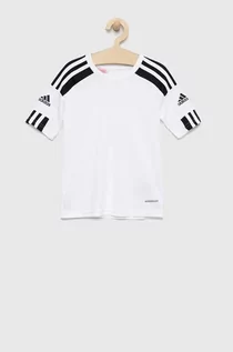 Koszulki dla chłopców - Adidas Performance t-shirt dziecięcy kolor biały z nadrukiem - adidas Performance - grafika 1