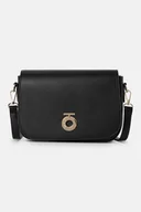 Torebki damskie - Klasyczna listonoszka Nobo z klapką czarna - miniaturka - grafika 1