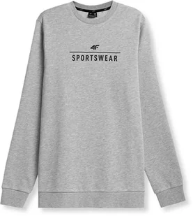 Bluza męska 4F AW23TSWSM692 - szary melanż 3XL - Bluzy męskie - miniaturka - grafika 1