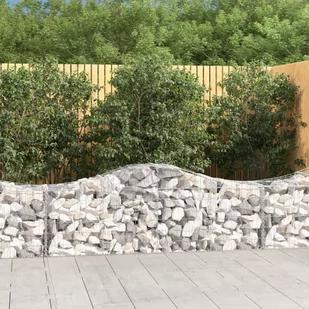 vidaXL Kosze gabionowe, 40 szt, 200x50x60/80 cm, galwanizowane żelazo - Pozostałe narzędzia ogrodowe - miniaturka - grafika 1