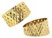 Pierścionki - Złoty Pierścionek Ażurowy pr. 375 9k waga 1.05g dla Kobiety Na Prezent R13 - miniaturka - grafika 1