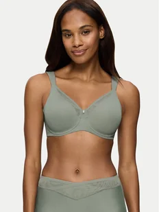 Triumph Biustonosz z fiszbiną True Shape Sensation 10218201 Zielony - Biustonosze - miniaturka - grafika 1