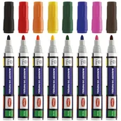 Markery permanentne - Toma Markery do papieru końcówka 2 5mm 8 kolorów TARGI AD073REY - miniaturka - grafika 1