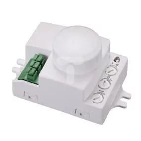 Bemko Sp. z o.o. CZUJNIK MIKROFALOWY 800W 360* IP20 PROSTOKĄTNY BIAŁY MINI (B52-SES72WH) - Czujniki ruchu i zmierzchu - miniaturka - grafika 1