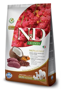 Farmina N&D Quinoa Skin&Coat Venison 2,5 kg - Sucha karma dla psów - miniaturka - grafika 1