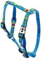 Szelki dla psów - Szelki dla psa, wz�r etniczny, ta�ma polipropylenowa, 25mm/70-90cm b��kitna - miniaturka - grafika 1