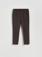 Spodnie męskie - Reserved - Spodnie chino slim fit - ciemnobrązowy - miniaturka - grafika 1