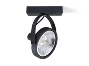 Lampy ścienne - Kinkiet - lampa ścienna ruchoma AR111 Leon x1 - Czarny mat - miniaturka - grafika 1
