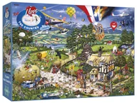 Puzzle - Gibson ""i Love the country""-puzzle firmy o pojemności 1000 częściach. - miniaturka - grafika 1