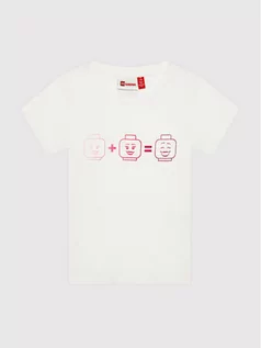 Koszulki dla chłopców - LEGO Wear T-Shirt Lwteach 301 11010109 Biały Regular Fit Biały - grafika 1