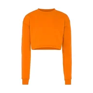Bluzy damskie - Libbi Damska bluza z długim rękawem ze 100% poliestru, z okrągłym dekoltem, pomarańczowa, rozmiar M, pomarańczowy, M - miniaturka - grafika 1