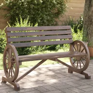 Fotele i krzesła ogrodowe - vidaXL 2-osobowa ławka ogrodowa Adirondack, lite drewno jodłowe - miniaturka - grafika 1