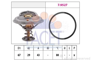 Termostat, płyn chłodzący Facet 7.8549 - Termostaty - miniaturka - grafika 1