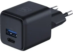3mk Ładowarka sieciowa Hyper GaN Charger 20W, 1x USB-A QC 4+, 1x USB-C PD, czarna - Ładowarki do telefonów 3mk Ładowarka sieciowa Hyper GaN Charger 20W, 1x USB-A QC 4+, 1x USB-C PD, czarna - Ładowarki do telefonów - miniaturka - grafika 1