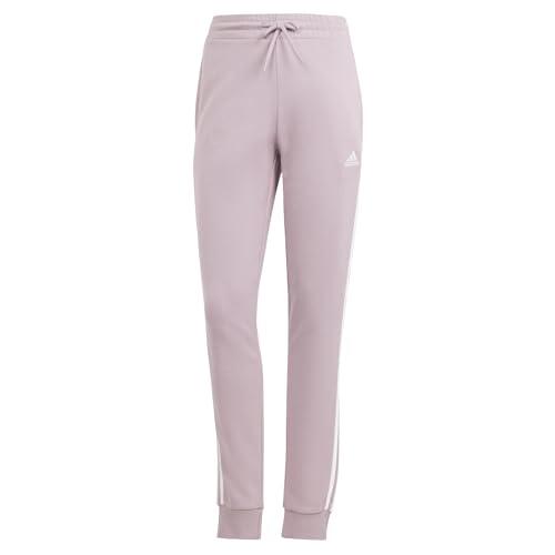 adidas Damskie spodnie dresowe Essentials z 3 paskami, frotte, z mankietami