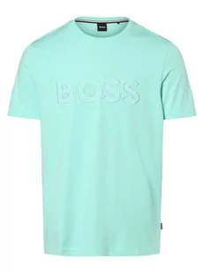 BOSS - T-shirt męski  Tiburt 345, zielony - Koszulki męskie - miniaturka - grafika 1