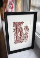 Obrazy i zdjęcia na płótnie - Linoryt Park - miniaturka - grafika 1