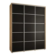 Szafy - Szafa przesuwna garderoba trzydrzwiowa Cannes 4 200 głębokość 60 cm wysokość 205,2 cm - miniaturka - grafika 1