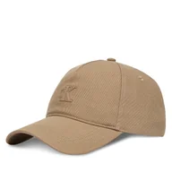 Czapki męskie - Czapka z daszkiem Calvin Klein Monogram Deboss Canvas Baseball LV04G5027G Beżowy - miniaturka - grafika 1