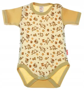 Body KRÓTKI rękaw 100% Bawełna OSIOŁEK BEŻ r 56 KLEKLE - Body dla niemowląt - miniaturka - grafika 1